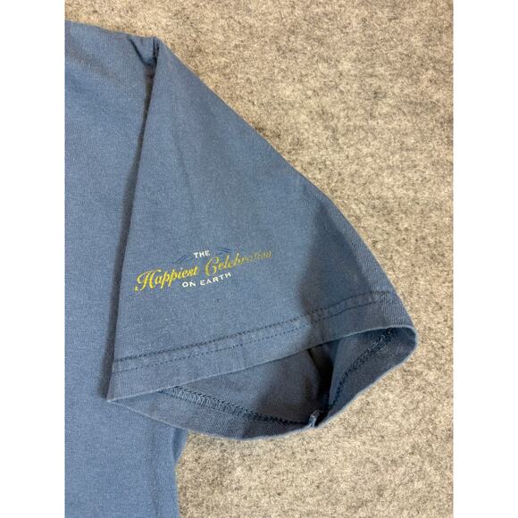 VINTAGE Walt Disney World 50th Anniversary Mickey Mouse Shirt Mens Blue Graphic - Picture 2 of 4